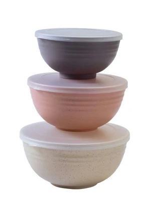 Lar e Lazer - Bowls com Tampa Sortidos 3 Peças - LAR E LAZER