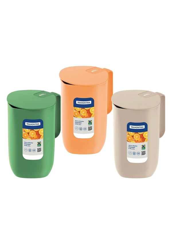 Tramontina - Jarra Mixcolor Tramontina Verde 2l 2