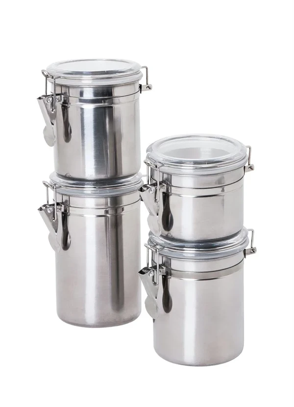 Mundo Lar - Jogo de Potes Herméticos Prata 4 Peças 2