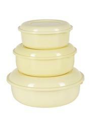 Kir 3 Potes Mantimentos Amarelo Manteiga
