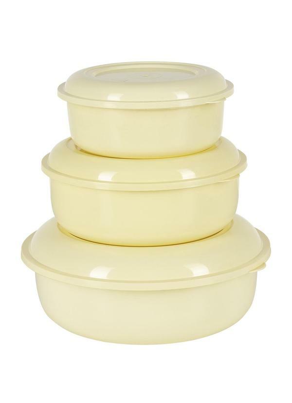 Kir 3 Potes Mantimentos (Amarelo Manteiga)