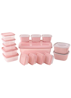 Lar e Lazer - Kit 15 Potes Rosa - LAR E LAZER
