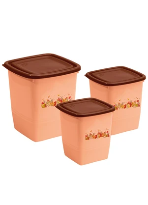 Giplas - Kit 3 Organizadores Quadrado Floral Outono - GIPLAS