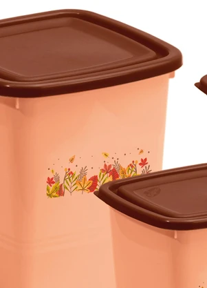 Giplas - Kit 3 Organizadores Quadrado Floral Outono - GIPLAS