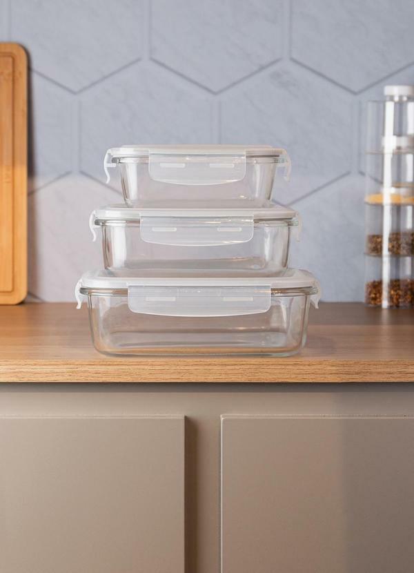 Kit 3 Potes Hermticos Co