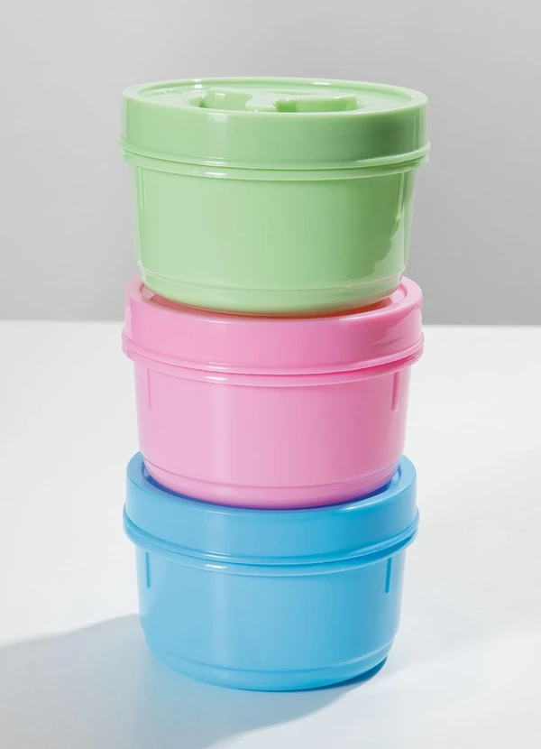 Lar e Lazer - Kit 3 Potes Redondos Sortido 2