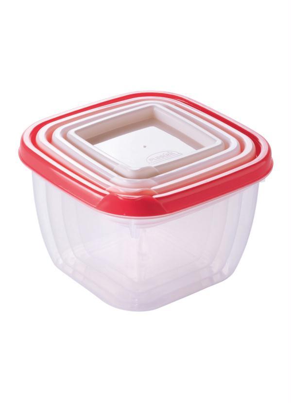 Lar e Lazer - Kit 4 Potes Conect Quadrado 2