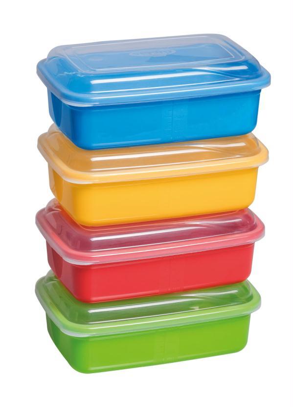 Lar e Lazer - Kit 4 Potes Retangulares Popcolors 2