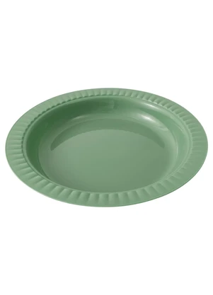 Giplas - Kit 6 Pratos de Plastico Verde Oliva - GIPLAS