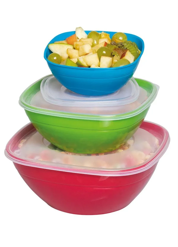 Giplas - Kit Bowls Colors em Plástico 3 Peças 3