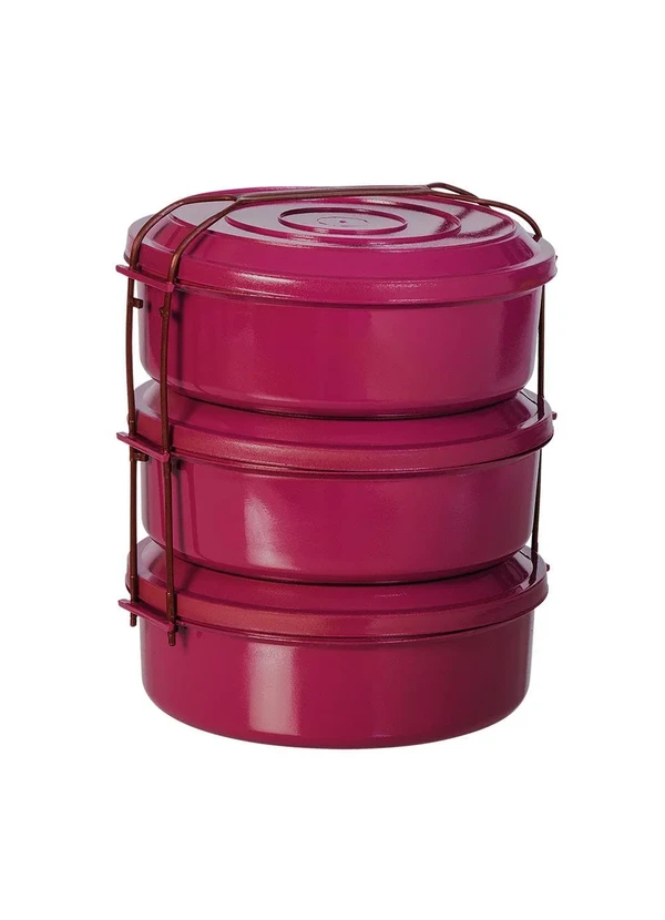 Lar e Lazer - Kit Marmitas Rosê 3 Peças 2