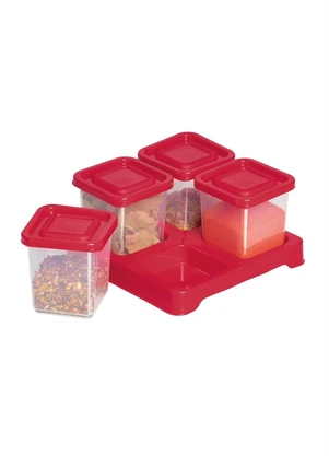 Lar e Lazer - Kit Porta Condimentos Love 4 Peças - LAR E LAZER