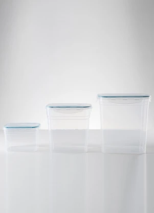 Lar e Lazer - Kit Potes Hermeticos 0.9l, 2.8l e 4,5l - LAR E LAZER