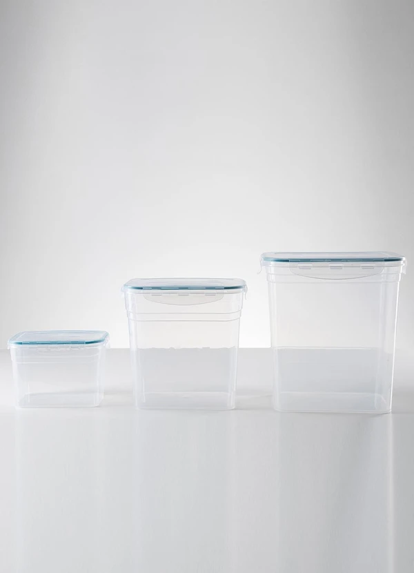 Lar e Lazer - Kit Potes Hermeticos 0.9l, 2.8l e 4,5l 2