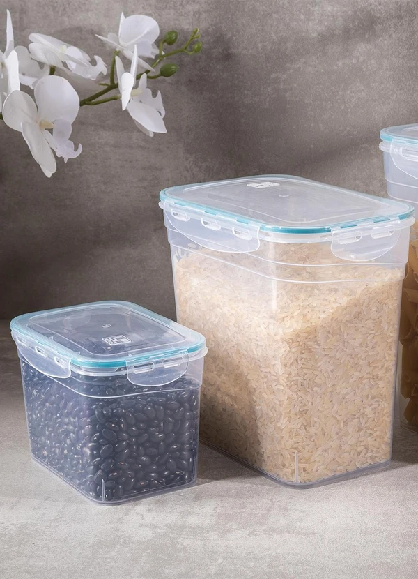 Lar e Lazer - Kit Potes Hermeticos 0.9l, 2.8l e 4,5l 3