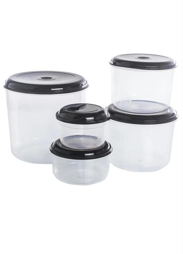 Giplas - Kit Potes Mantimentos 5 Peças