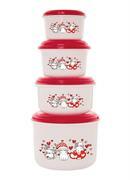 Kit Potes Redondos Altos Gatinhos 4 Peas