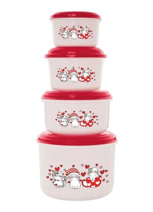 Kit Potes Redondos Altos Gatinhos 4 Peas
