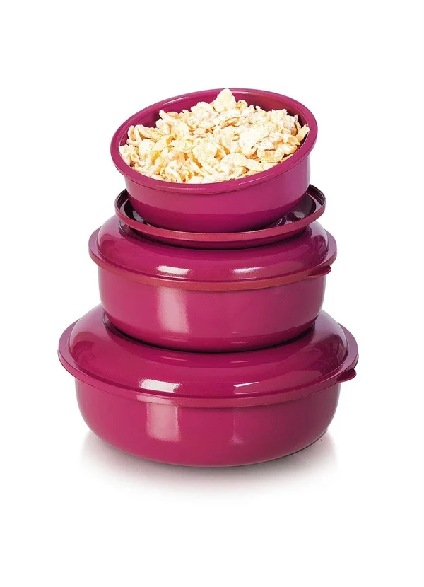 Lar e Lazer - Kit Potes Redondos Rosê 3 Peças 2