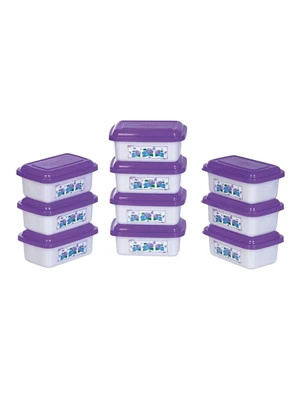 Lar e Lazer - Kit Potes Retangulares Hortênsia 10 Peças - LAR E LAZER