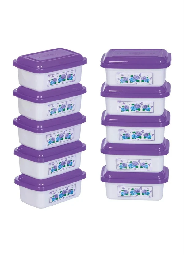 Lar e Lazer - Kit Potes Retangulares Hortênsia 10 Peças 2