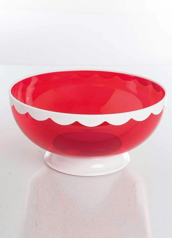 Lar e Lazer - Kit Sobremesa 13 Peças em Plástico Vermelho 3