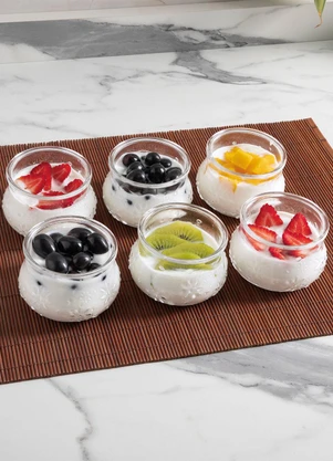 Nadir - Kit Tigelas Nature 6 Peças Em Vidro - NADIR