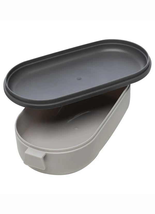 Lar e Lazer - Marmita Hermética com Talheres Cinza 1 Peça 2