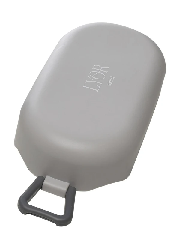 Lar e Lazer - Marmita Hermética com Talheres Cinza 1 Peça 3