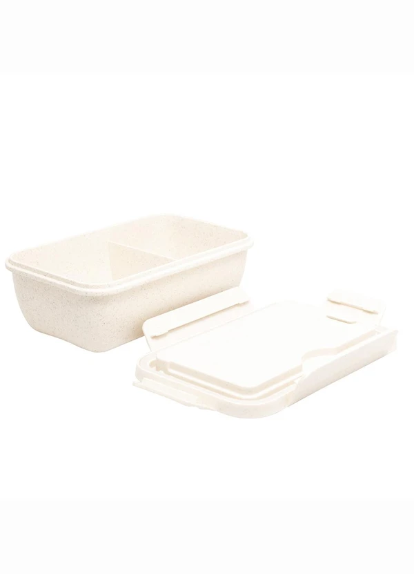 Lar e Lazer - Marmita Hermética com Talheres Off White 1 Peça 3