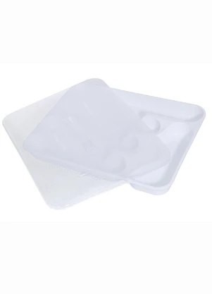 Lar e Lazer - Organizador de Talheres com Tampa Branca - LAR E LAZER