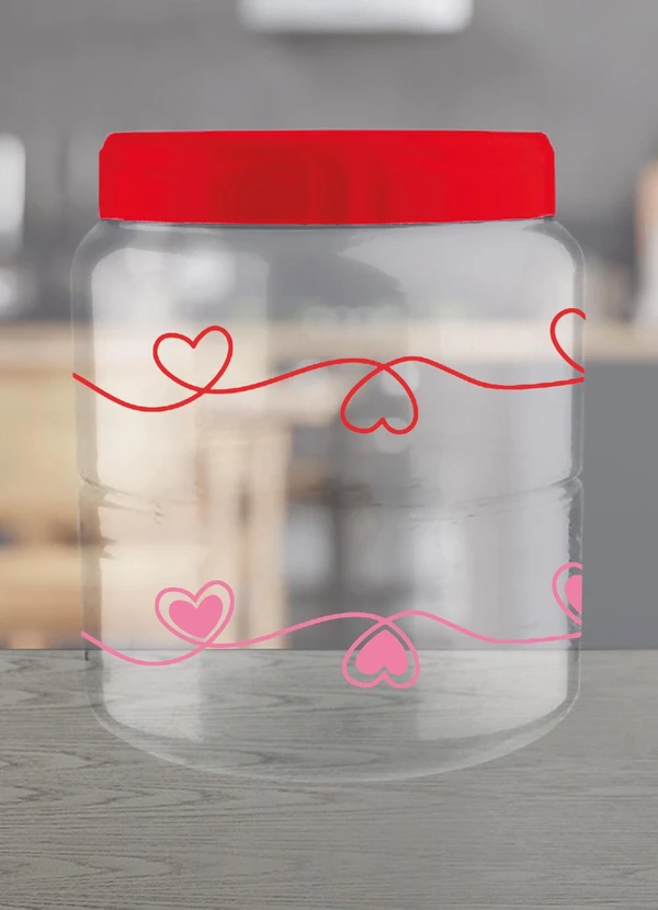 Lar e Lazer - Organizador Paris Coracoes Vermelho 1250 Ml 1