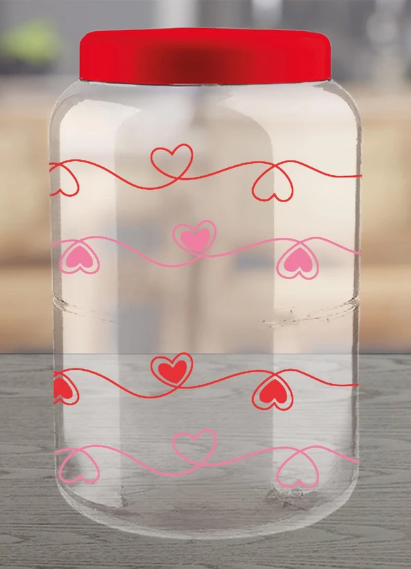 Lar e Lazer - Organizador Paris Coracoes Vermelho 3000 Ml 1