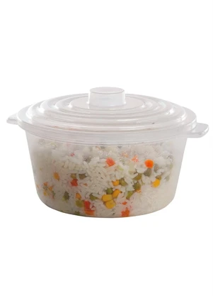 Lar e Lazer - Pote com Tampa para Micro-Ondas Plástico 2 Peças - LAR E LAZER
