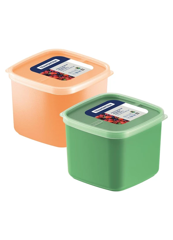 Tramontina - Pote Mixcolor Tramontina Laranja 2,7l 2