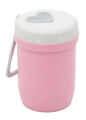 Lar e Lazer - Pote Térmico com Alça Rosa 300 Ml - LAR E LAZER