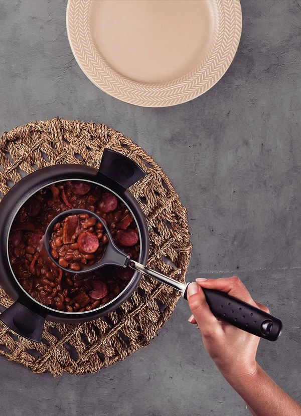 Tramontina - Concha para Arroz em Nylon - Preto