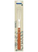 Garfo Trinchante Cabo de Madeira Natural 29cm