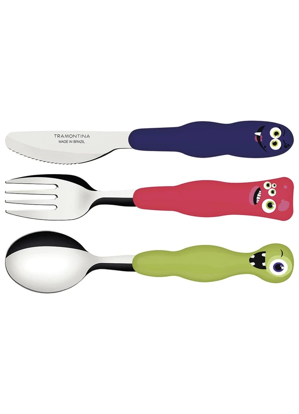 Tramontina - Jogo de Talheres Colorido 3 Peças 2