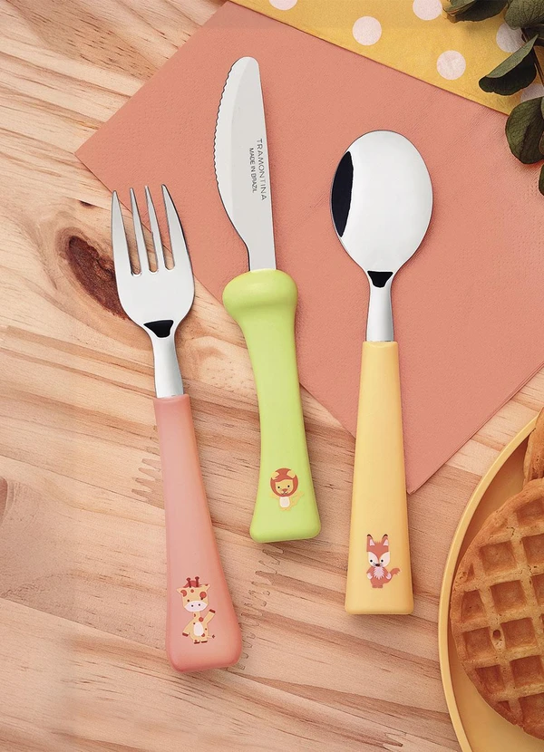 Tramontina - Jogo de Talheres Colorido 3 Peças 1