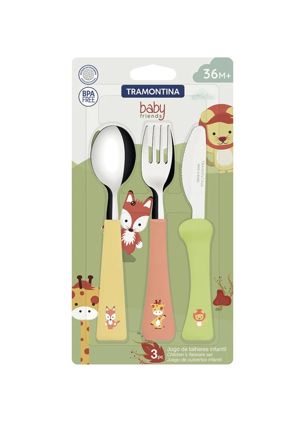 Tramontina - Jogo de Talheres Colorido 3 Peças 3