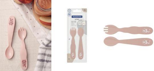 Jogo de Talheres Le Petit Rosa 03 Pe�as
