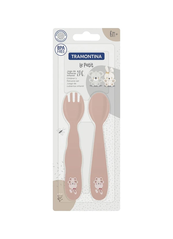 Tramontina - Jogo de Talheres Le Petit Rosa 03 Peças 2