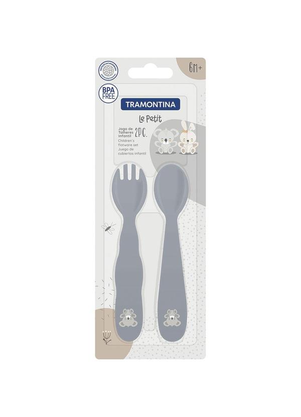 Tramontina - Jogo de Talheres Le Petiti Cinza 02 Peças 2