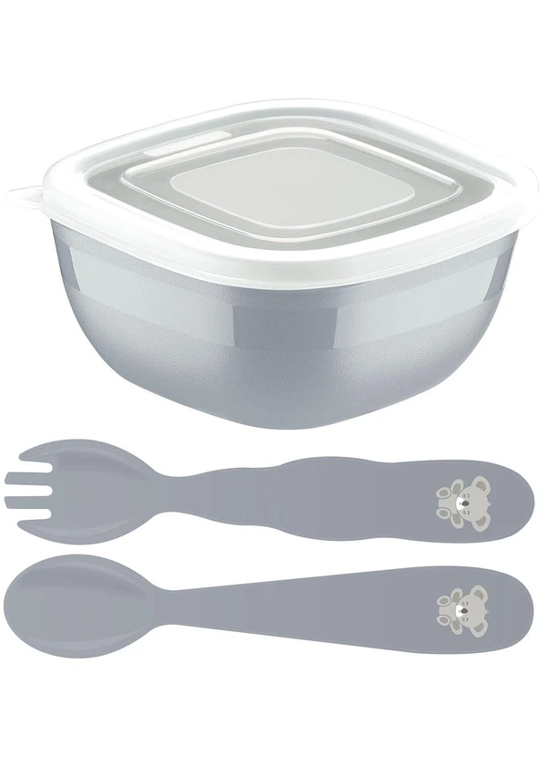 Tramontina - Jogo Infantil Le Petiti Cinza 3 Peças 2