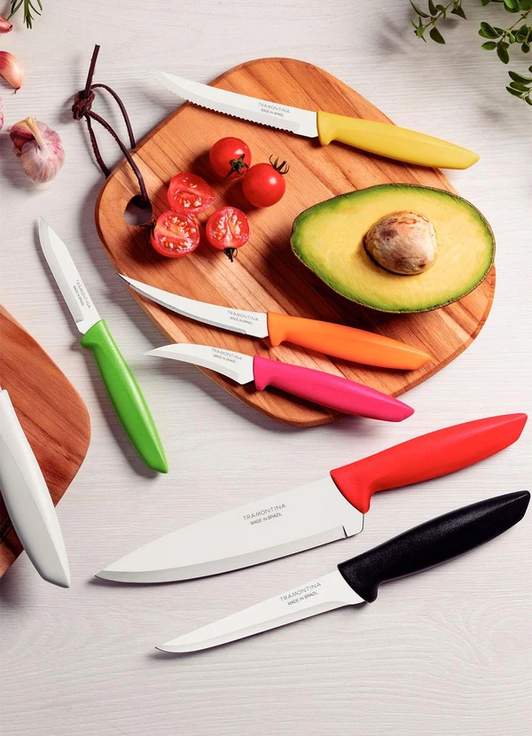 Tramontina - Kit de Facas Plenus Inox 7 Peças Colorido 3