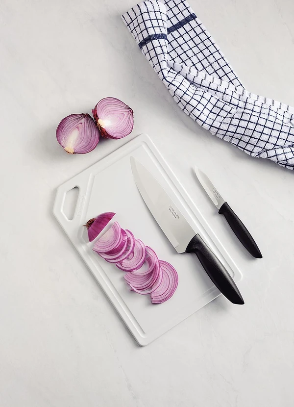 Tramontina - Kit para Carne e Legumes e Tábua para Cortar 3 Pçs 1