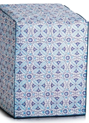 Lar e Lazer - Capa para Máquina de Lavar Floral 9,10,12 Kg - LAR E LAZER