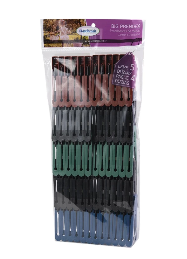 Lar e Lazer - Kit Prenderdores Master Sortido 60unidades 3