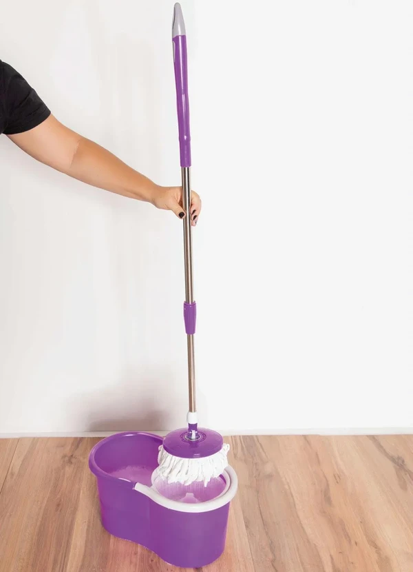 Mundo Lar - Mop Giratório Lilás 2 Peças 6
